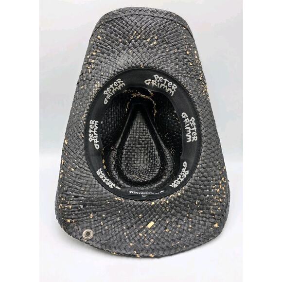 Peter Grimm - Keith Style Natural Fiber Weave Drifter Cowboy Hat Adorned W Tiara - Picture 11 of 15